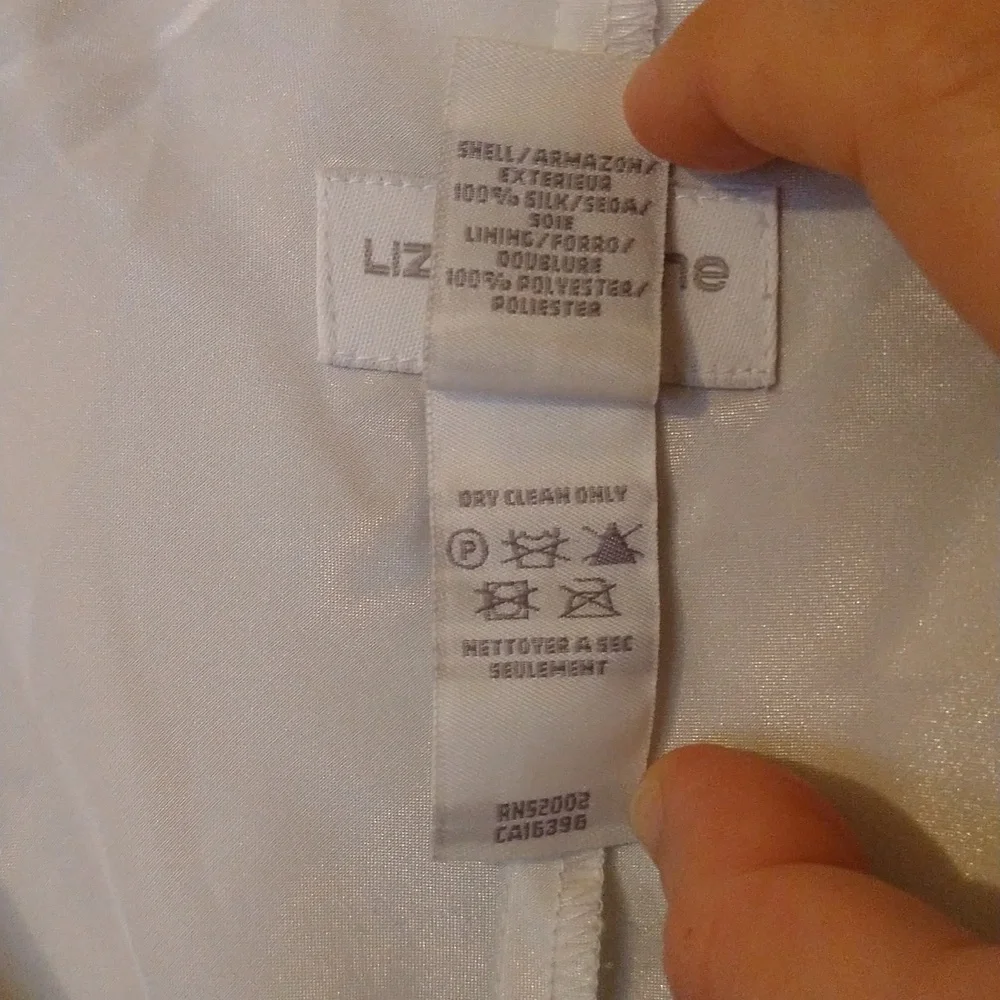 Liz Claiborne VTG Dreamy delicate,8, flutter sleeve - Picture 11 of 13